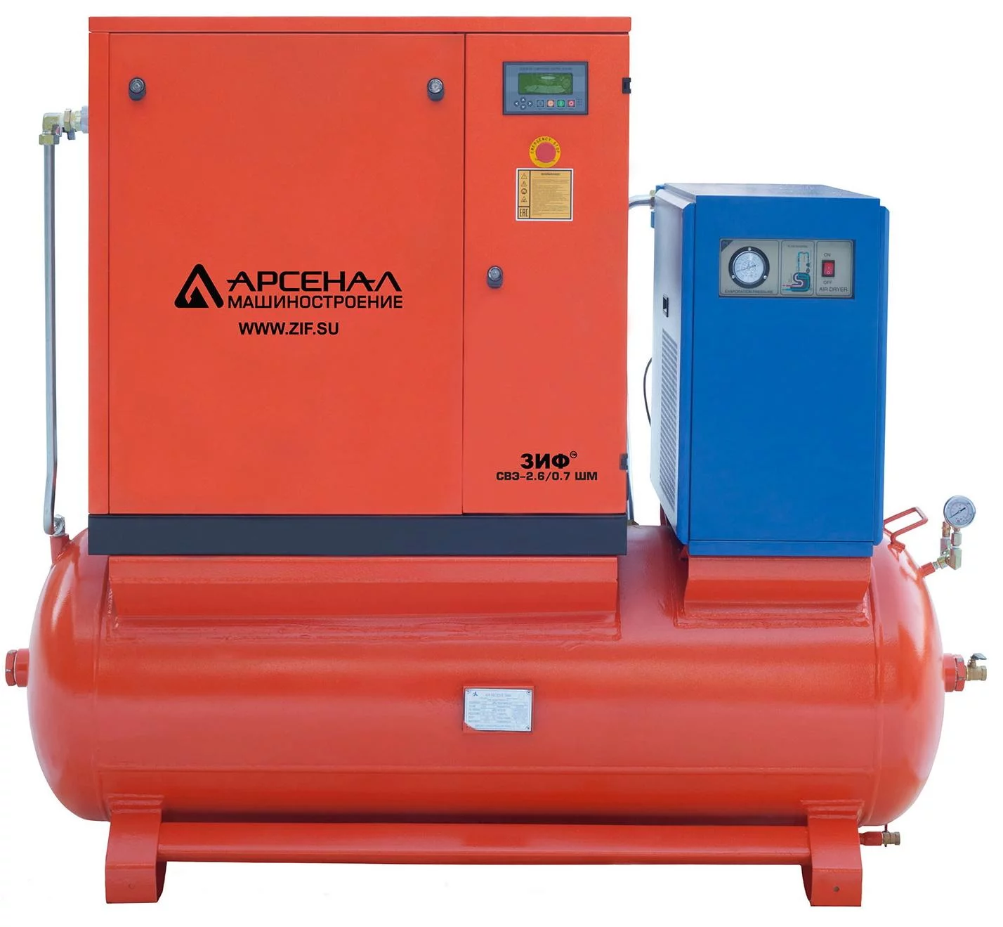 Винтовой компрессор ЗИФ-СВЭ-0,9/1,6 ШМ ОиР-500