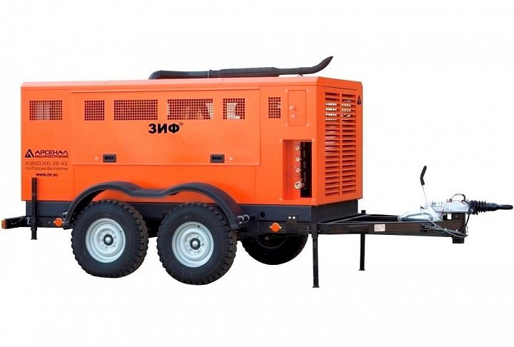 Дизельный компрессор ЗИФ ПВ-12/1,6 на шасси