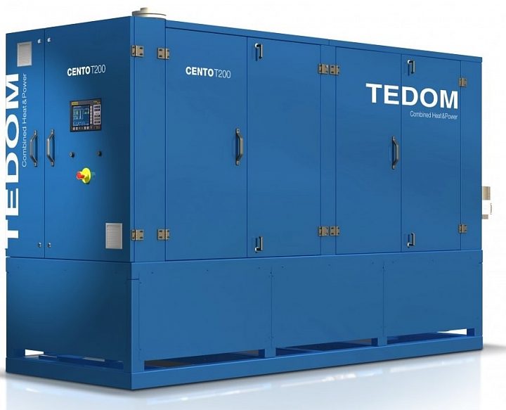 Газовый генератор Tedom Cento T180 в кожухе