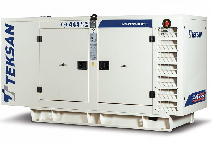 Дизельный генератор Teksan TJ500DW5C в кожухе