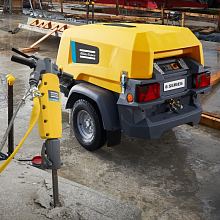 Дизельный компрессор Atlas Copco XAHS 38 на шасси — фото 3
